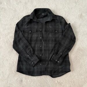 Express Plaid Button-Up Shirt